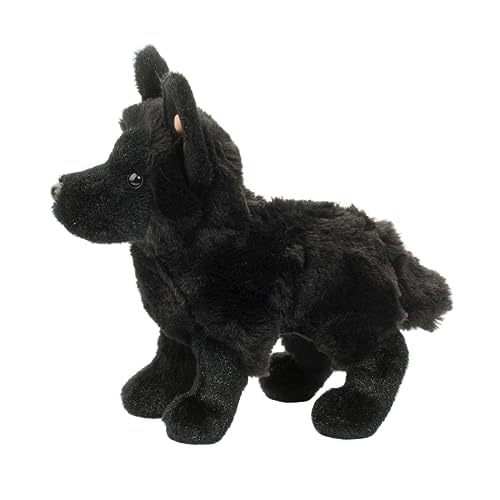リアルファー　フォックス　レキッシュ　ブラック　犬ぬいぐるみ リアルファー フォックス レキッシュ ブラック 犬ぬいぐるみ